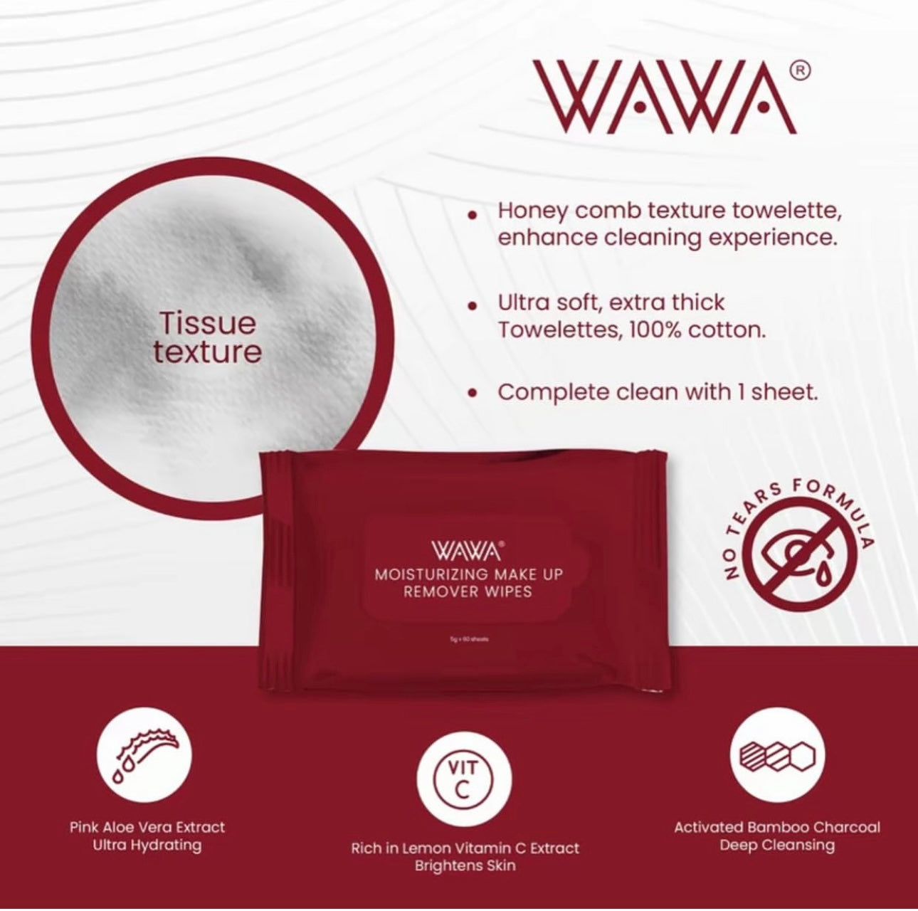 WAWA Make Up Remover Facial Wipes
